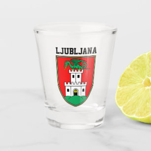 Verre A Shot Armoiries de Ljubljana - SLOVENIE