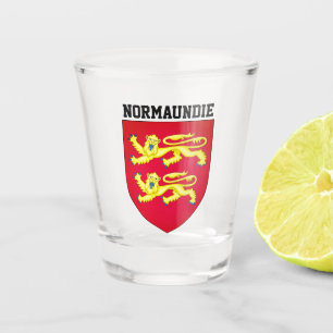 Verre A Shot Armoiries de Normandie - FRANCE
