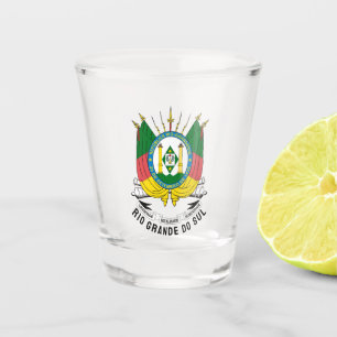 Verre A Shot Armoiries de Rio Grande do Sul - Brésil
