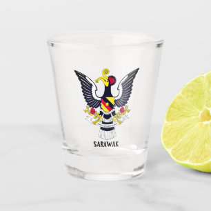 Verre A Shot Armoiries de Sarawak - MALAISIE