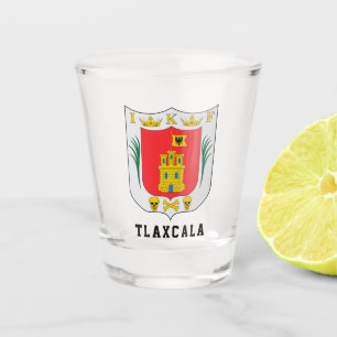 Verre A Shot Armoiries de Tlaxcala, Mexique