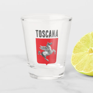 Verre A Shot Armoiries de Toscane, ITALIE