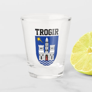 Verre A Shot Armoiries de Trogir, Croatie