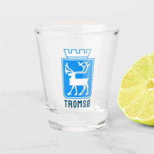 Verre A Shot Armoiries de Tromsø, NORVÈGE