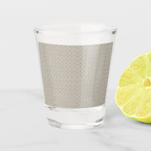 Verre A Shot arrière - plan beige avec motif de petits carrés