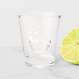 Verre A Shot Art chrétien floral foncé - Psaume 56:3
