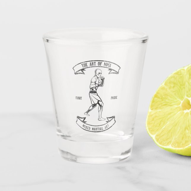 Verre A Shot Art Des Arts Martiaux Mixtes MIXED MARTIAL ART (Devant)