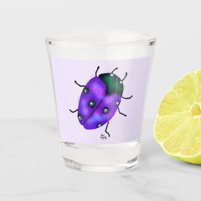 VERRE A SHOT ART LADYBUG (Devant)