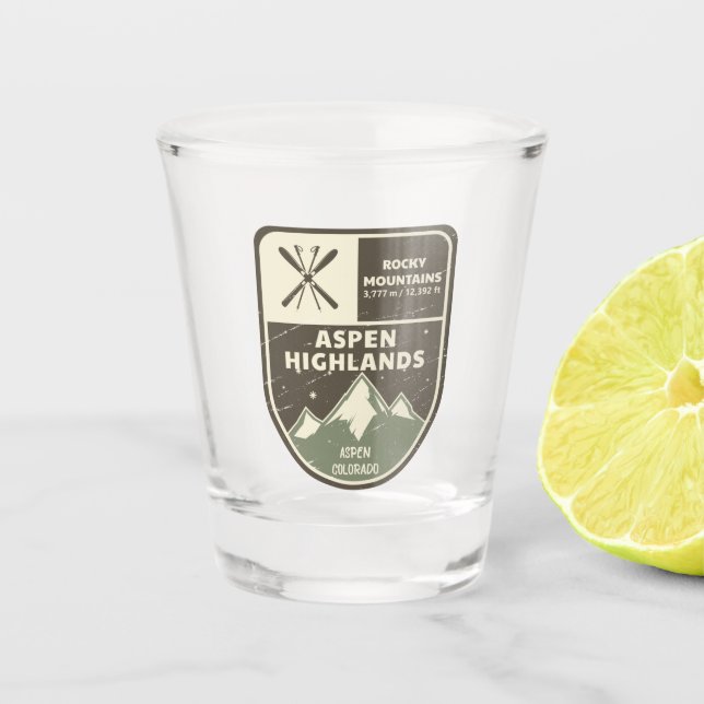 Verre A Shot Aspen Highlands Aspen Rocks Mountains Colorado (Devant)