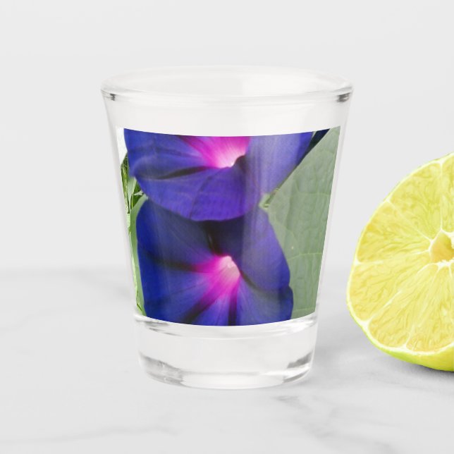 Verre A Shot Assiette de dîner florale (Devant)