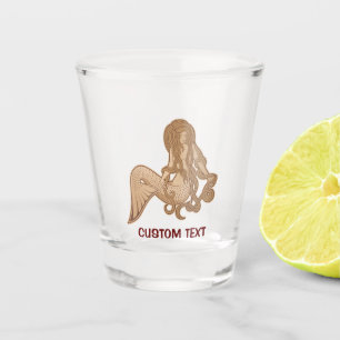 Verre A Shot Assis Sirène Beige