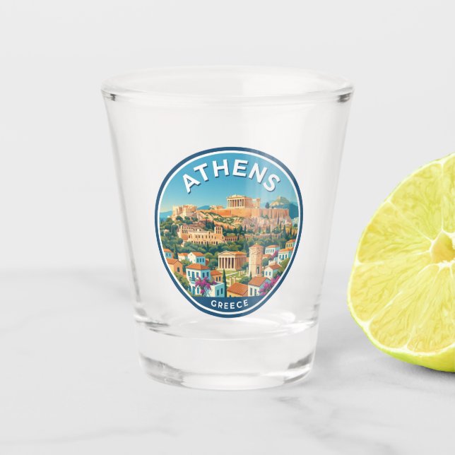Verre A Shot Athènes Grèce (Devant)