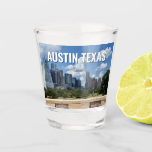 Verre A Shot Austin Texas City Skyline Photographie