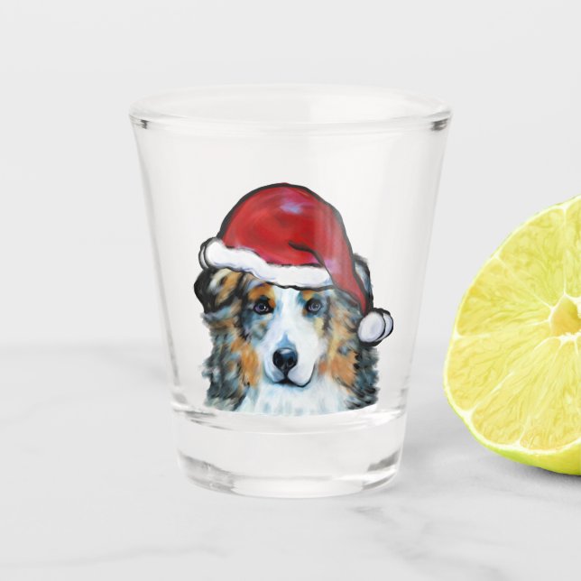 Verre A Shot Australian Shepherd   (Devant)