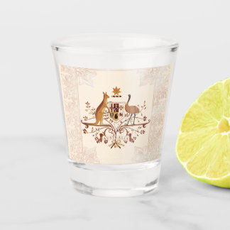 Verre A Shot Australie Armoiries Tint Brown