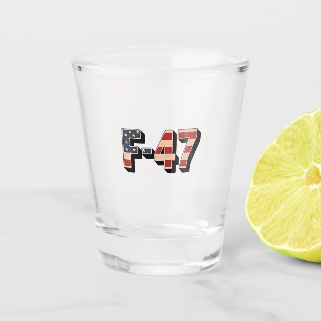 Verre A Shot Avion de chasse F47 Maga F-47 Jet (Devant)