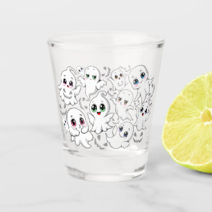 Verre A Shot Baby Ghosts Éffrayant mignon Halloween humeur