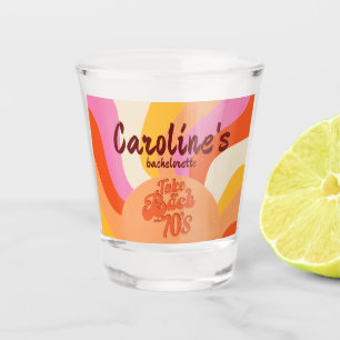 Verre A Shot Bach à les années 70 Retro Super Sunset Bacheloret