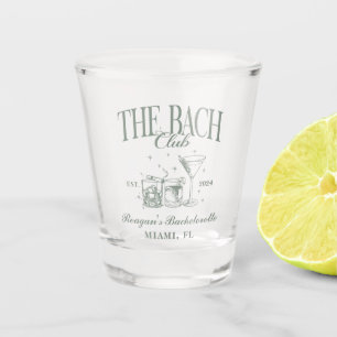 Verre A Shot Bach Club Personnalisé Bachelorette Retro Cocktail