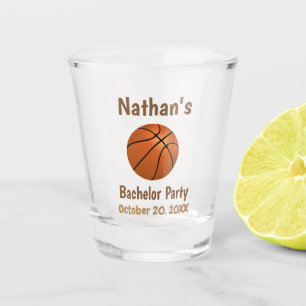 Verre A Shot Bachelor Party Wedding Favor Basketball