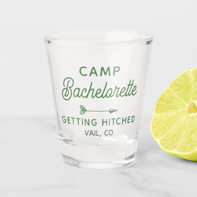 Verre A Shot Bachelorette Camp Personnalisé Se Faire Hitler (Devant)