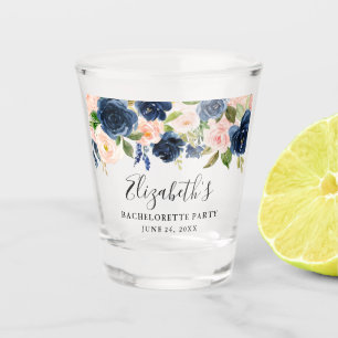 Verre A Shot Bachelorette de couleur rose bleue