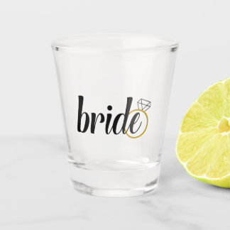 Verre A Shot Bachelorette de mariée ou cadeau pour une mariée à