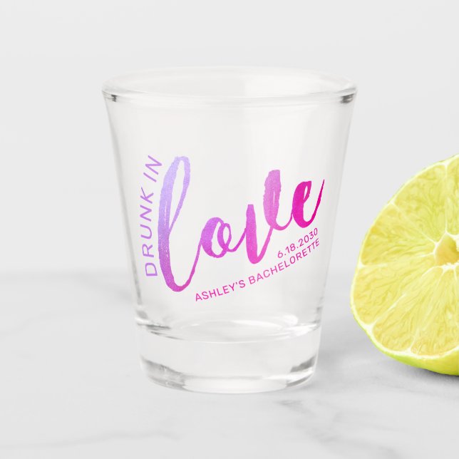 Verre A Shot Bachelorette favorise ivre dans l'amour Personnali (Devant)