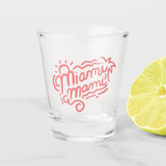 Verre A Shot Bachelorettes Miami Mami Shot Glass