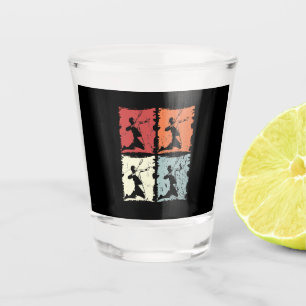Verre A Shot Badminton Vintage