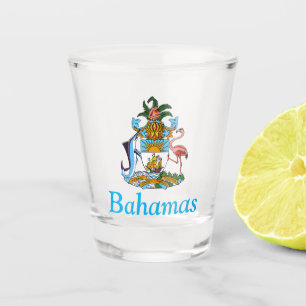 Verre A Shot Bahamas avec armoiries (Paradis des Caraïbes)