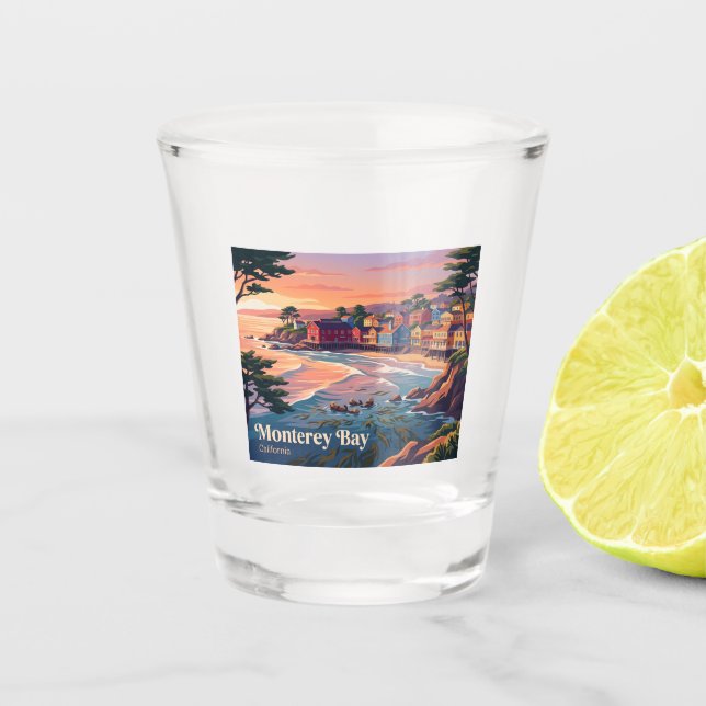 Verre A Shot Baie de Monterey Californie (Devant)