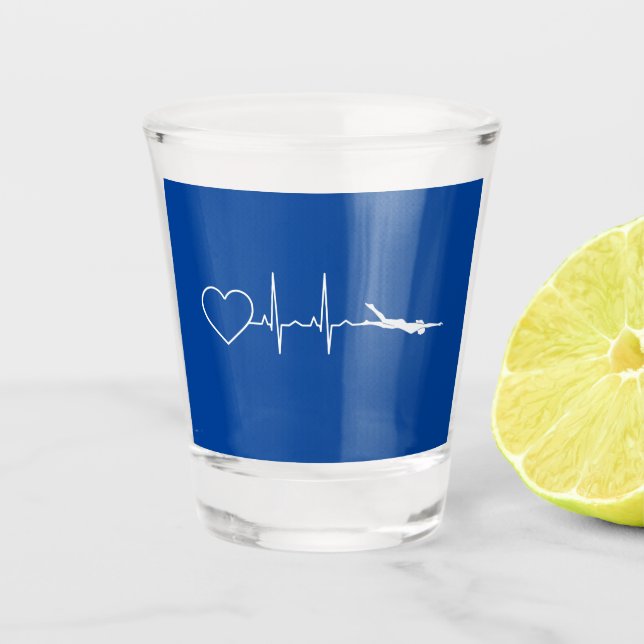 Verre A Shot Baignade - Baignade Coeur (Devant)