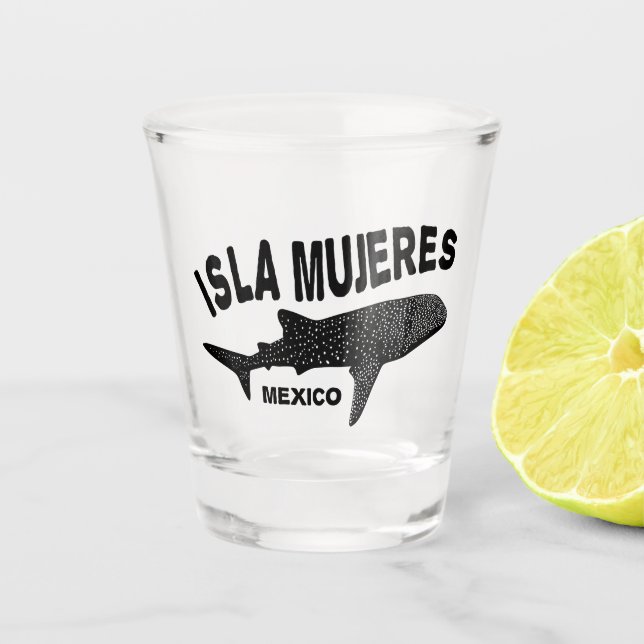 Verre A Shot Baleine Requin Plongée sous-marine | Isla Mujeres (Devant)