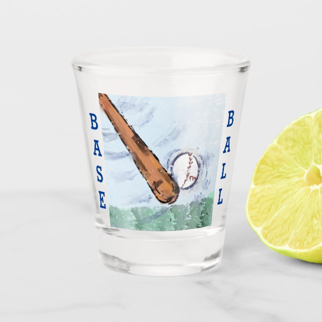 VERRE A SHOT BALLE DE BASEBALL (Devant)
