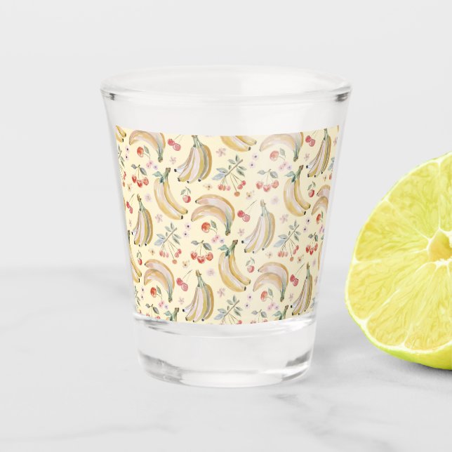 Verre A Shot Bananes pour Cerises (Devant)