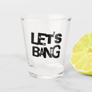 Verre A Shot Bang Thème de golf sur disque
