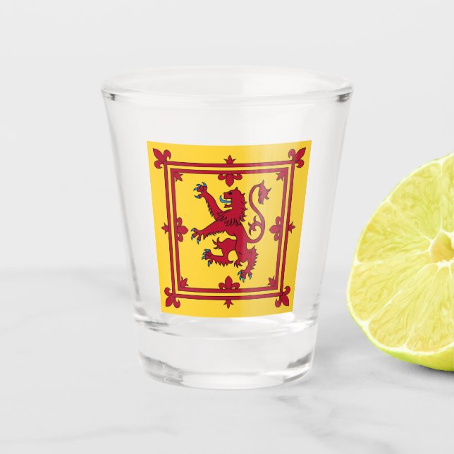 Verre A Shot Bannière royale - Écosse (Devant)