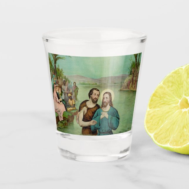 Verre A Shot Baptême de Jésus-Christ (Devant)