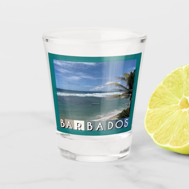 Verre A Shot Barbade Beach (Devant)