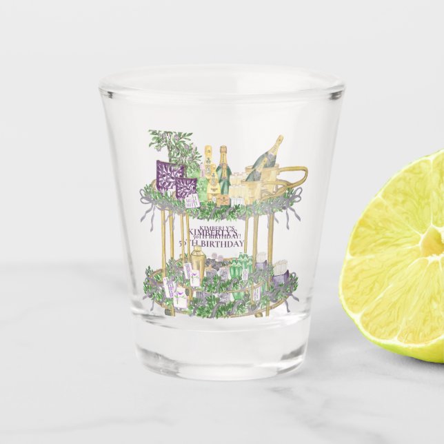 Verre A Shot Barre Mahjong personnalisée (Devant)