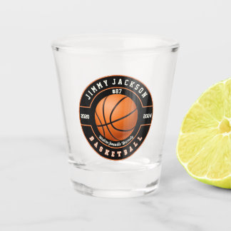 Verre A Shot Basketball Sports Shot Verre Drinkware