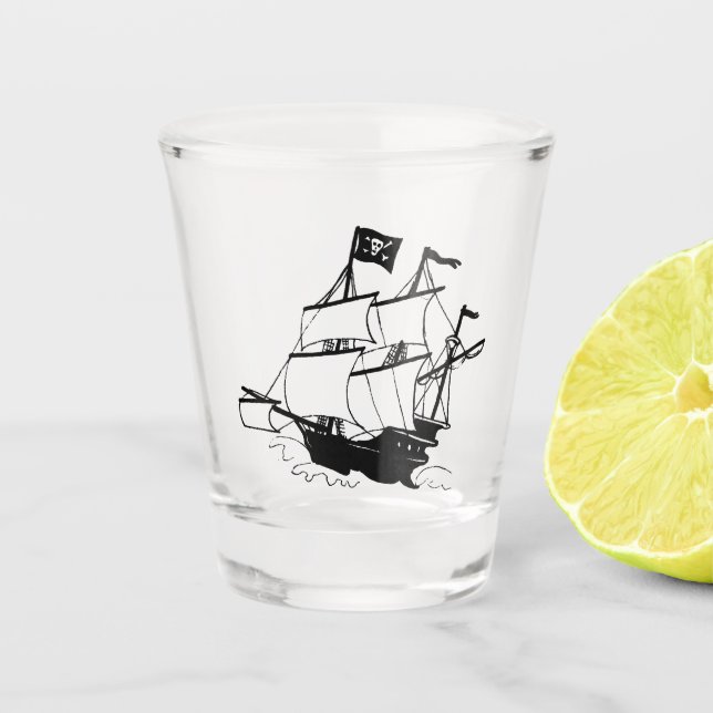 Verre A Shot Bateau pirate (Devant)