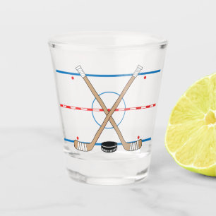 Verre A Shot Bâtons de hockey de glace de centre de diagramme
