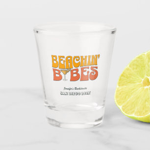 Verre A Shot Beach Bachelorette Party Retro Beachin Babes