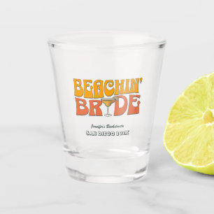 Verre A Shot Beach Bachelorette Party Retro Beachin Bride