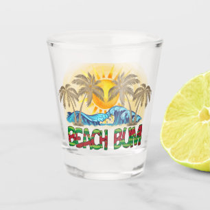 Verre A Shot Beach Bum Watermelon, Ocean Waves et soleil trop