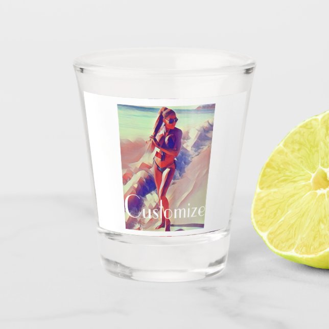 Verre A Shot Beach Girl Thunder_Cove (Devant)