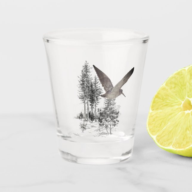 Verre A Shot Bécasse  (Devant)