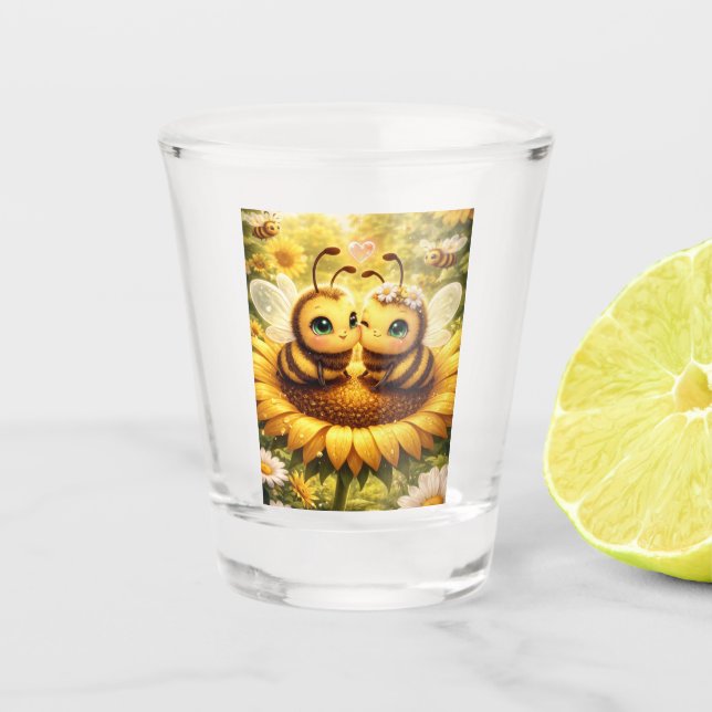 Verre A Shot BEE Mine Sunflower (Devant)